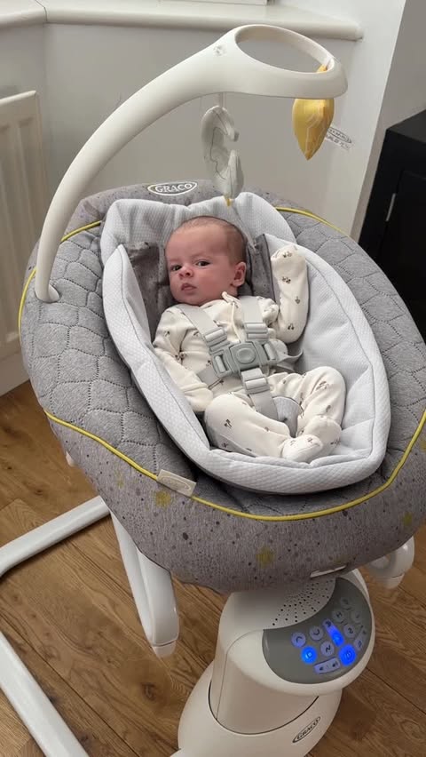 Instagram post by @jodiemalins for Graco. Caption reads: [...] man likes to be held. Well now with the....