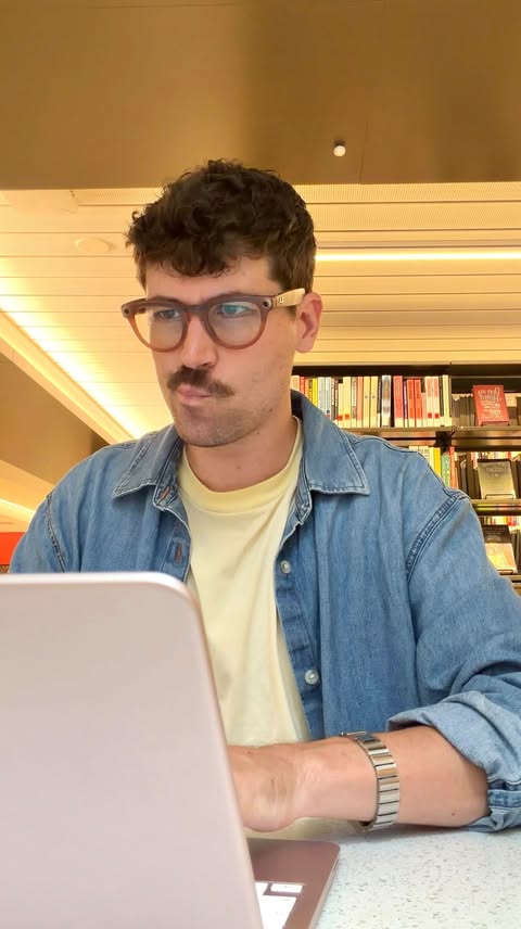 Instagram post by @veryharryhill for Ray-Ban | Meta. Caption reads: [...] moment so I can write about it later....