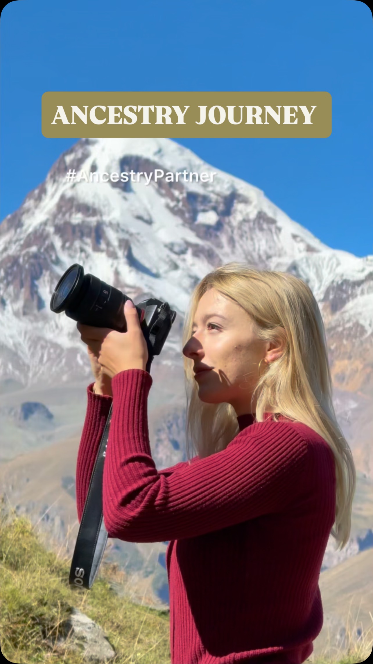 Instagram post by @sightsofsara for Ancestry. Caption reads: #AncestryPartner It’s that time of year again....
