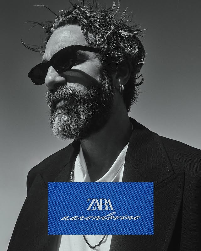 Instagram post by @zara for ZARA. Caption reads: AARON LEVINE x ZARA For this second collection,....