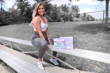 Instagram post by @lilpohl for KIALA NUTRITION. Caption reads: [...] excited to be partnering up with....