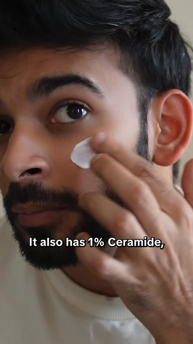 Instagram post by @prakharnarayandubey for Dr Sheths. Caption reads: Sensitive skin & sunscreen don’t always get along....