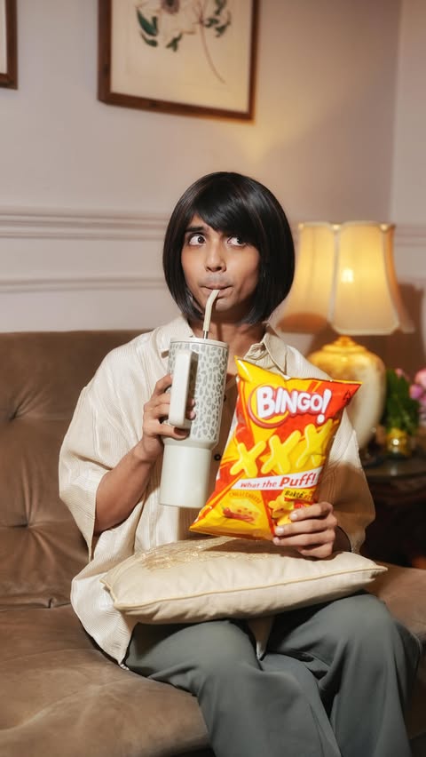 Instagram post by @laughtersane for Bingo! Snacks. Caption reads: [...] Bingo XXX🙂‍↔️ #BingoXXX #Bingo #Bingosnacks....