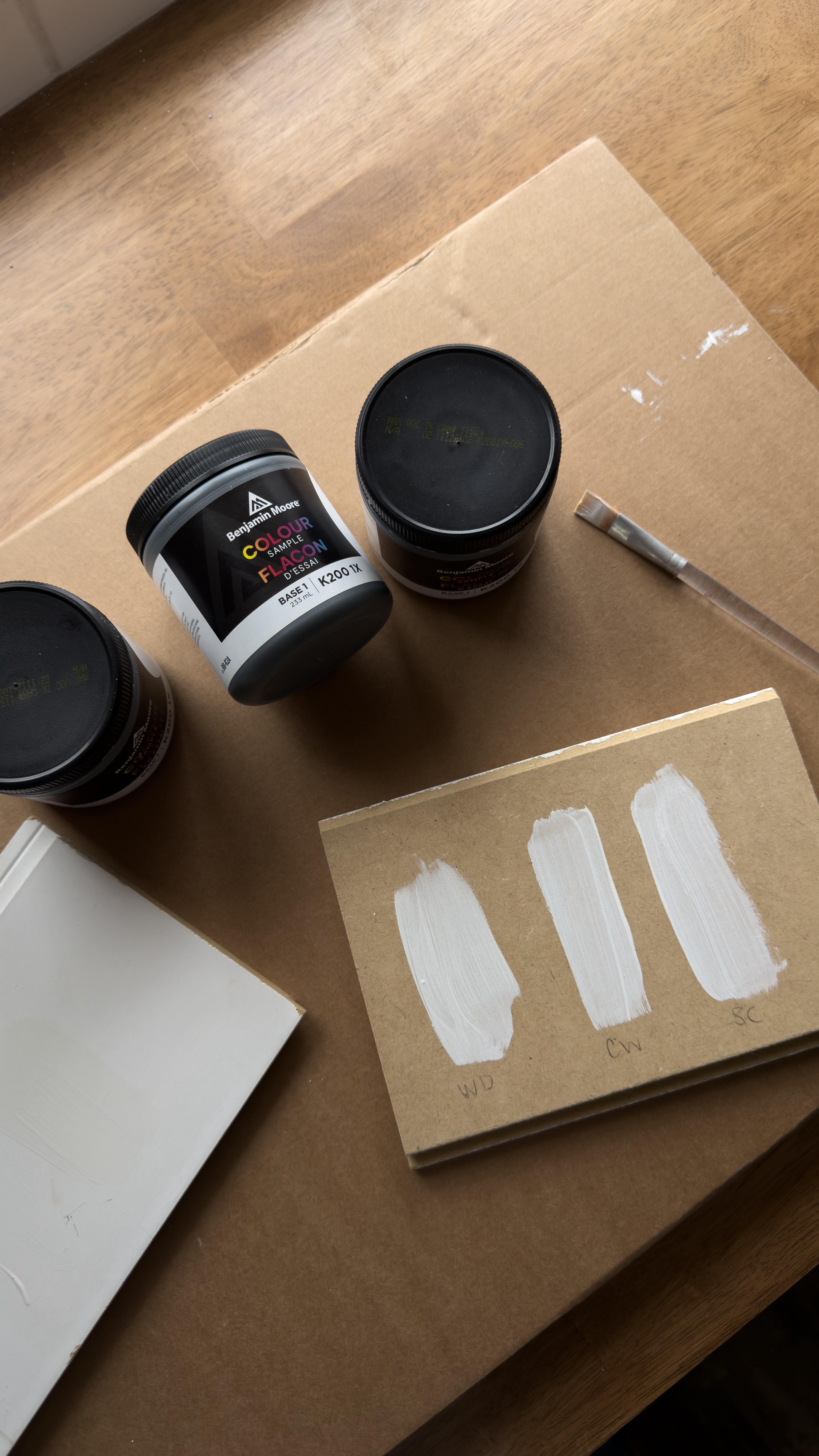 Instagram post by @laurelysebaert for Benjamin Moore. Caption reads: you guys wtf.