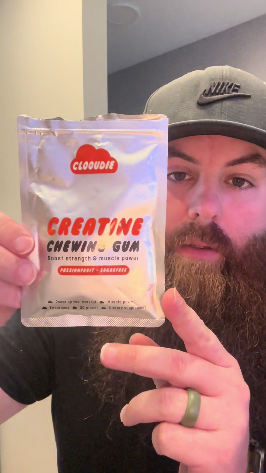 TikTok post by @thebeardeddadlife for Clooudie. Caption reads: @Clooudie Gum was kind enough to send this out to....