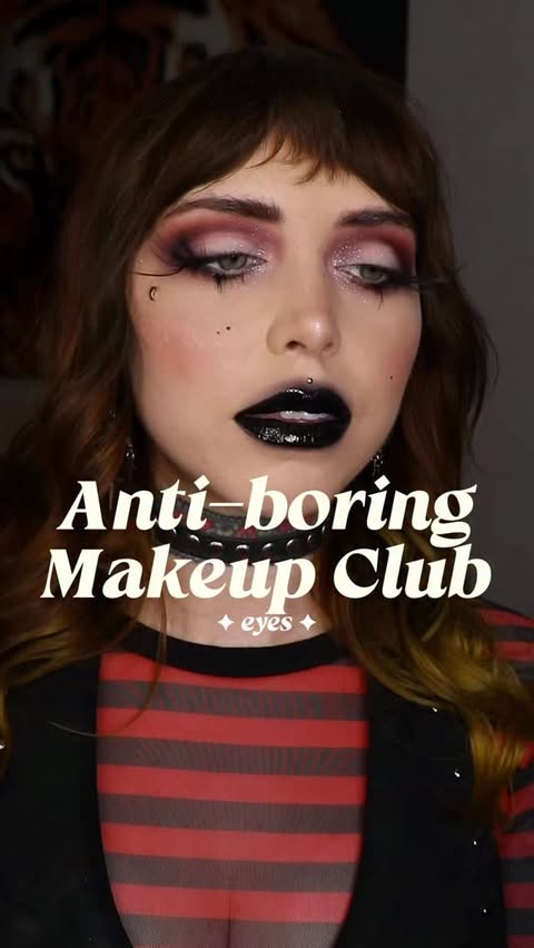 Instagram post by @dodgygrl for Dolls Kill. Caption reads: Last anti boring makeup club before I get my....