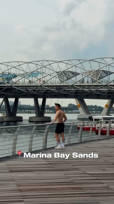 Instagram post by @thamespuripat for VisitSingapore. Caption reads: I always thought of Singapore as a busy city life…....