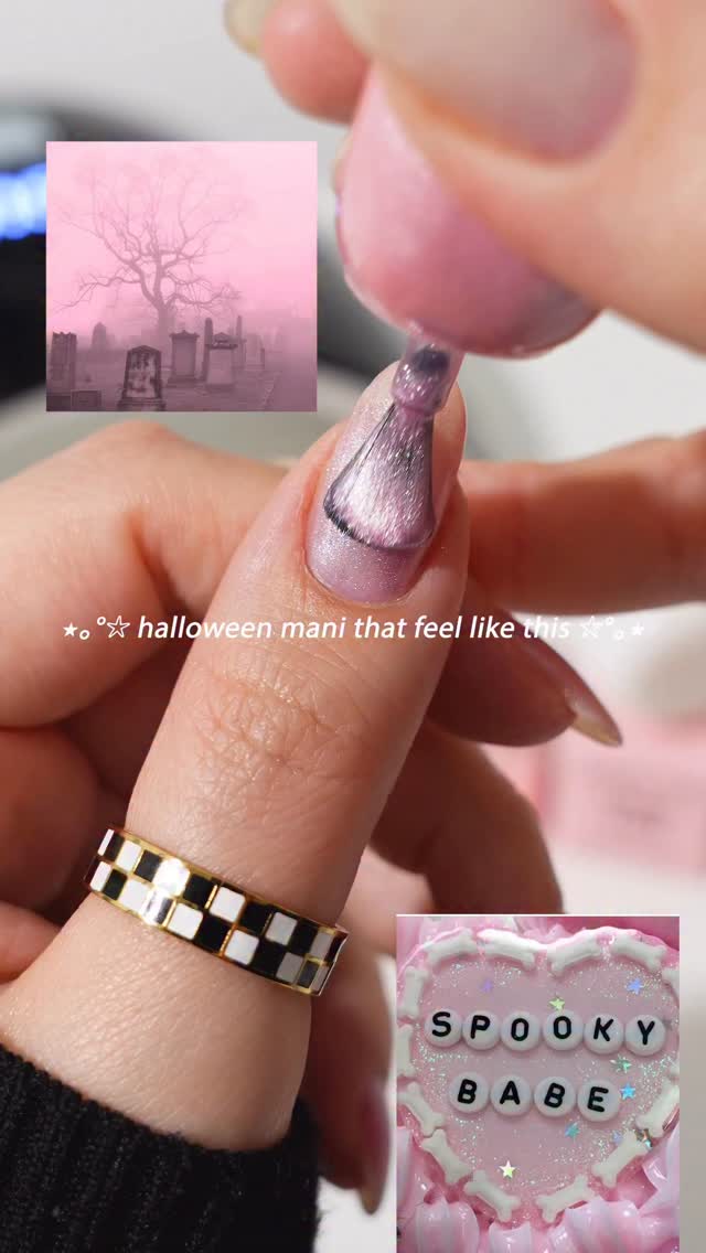 Instagram post by @jauntyjuli for Sally Beauty. Caption reads: for the ghouls who love pink 💗
products used:
✨....