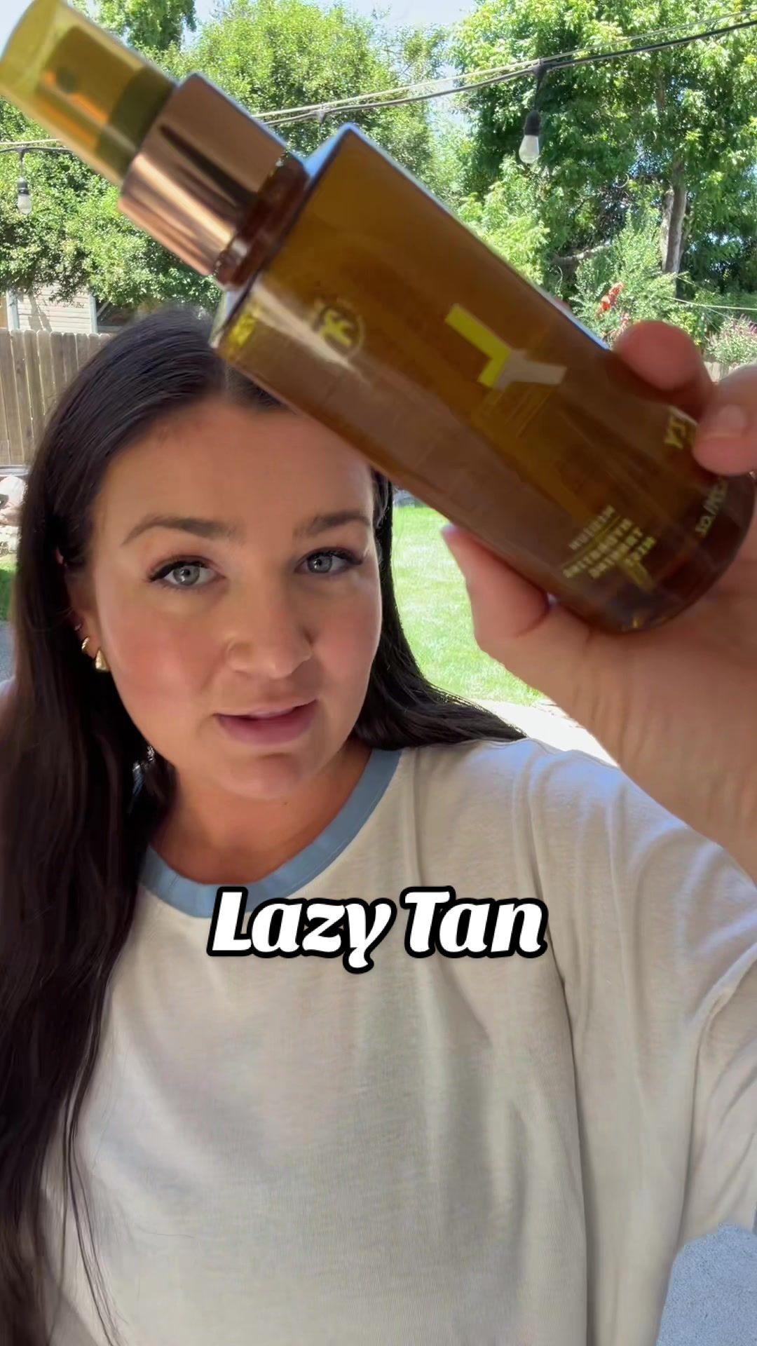 TikTok post by @nikwhit for Lazy Tan. Caption reads: [...] step up your self tan game, sis 😜😍 @Lazy....