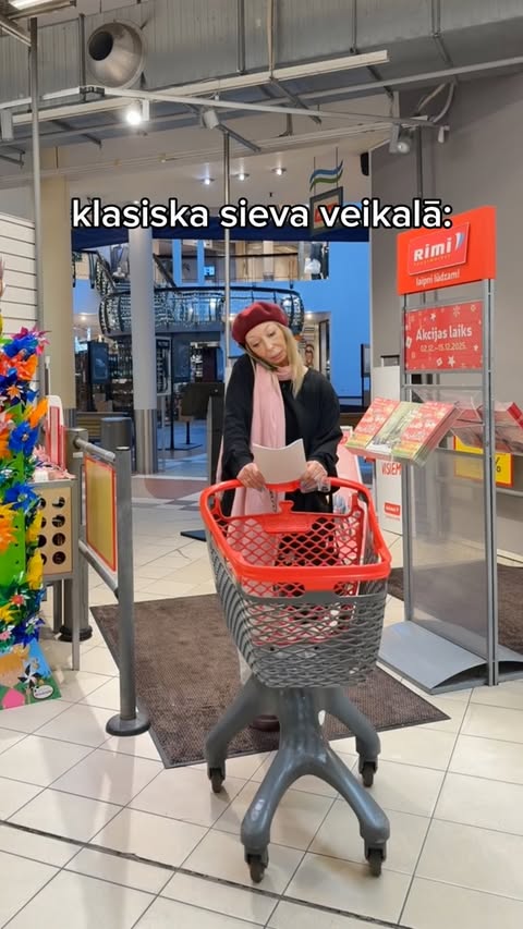 Instagram post by @sendijago for Rimi Latvija. Caption reads: 🔥Nav sarežģiti @rimi.latvija pavadīt kaut visu....