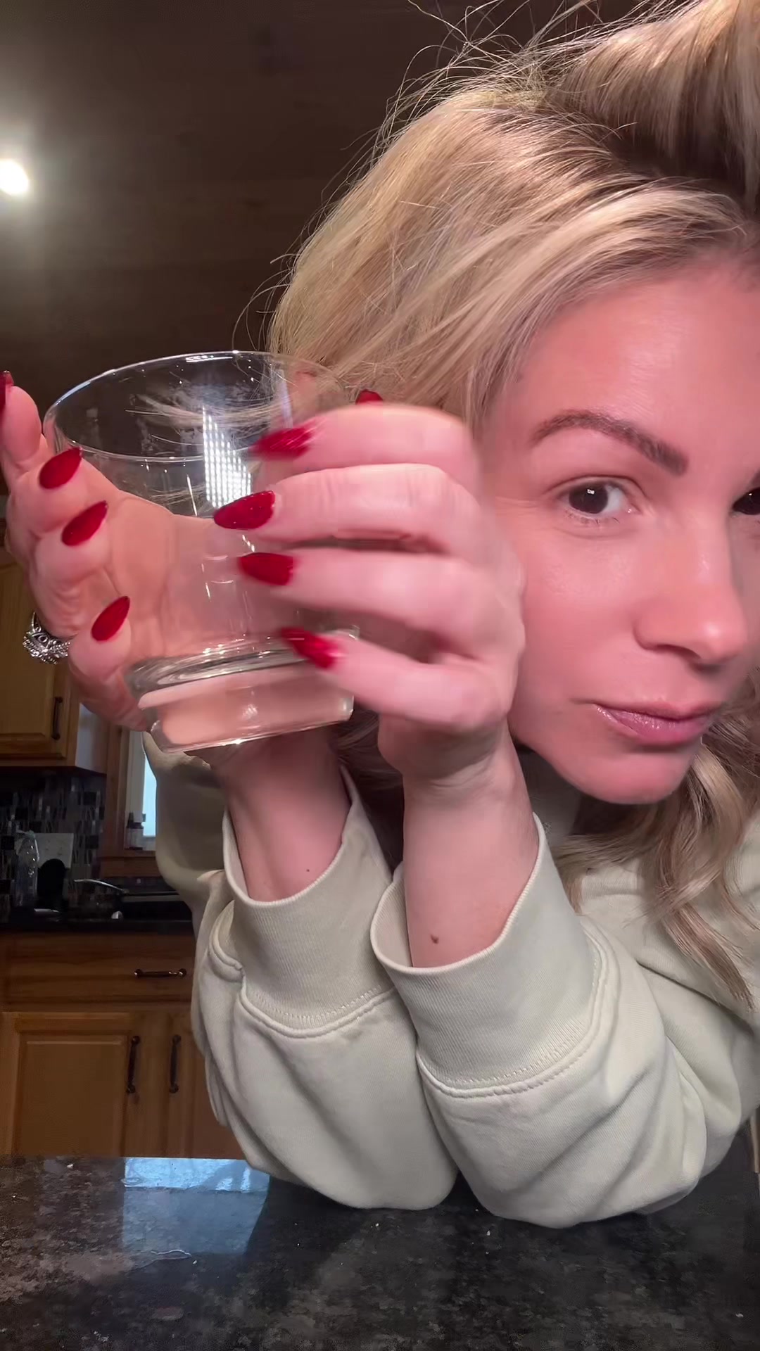 TikTok post by @katiebronson66 for MaryRuth Organics. Caption reads: Make my pretty girl mocktail with me 💋....