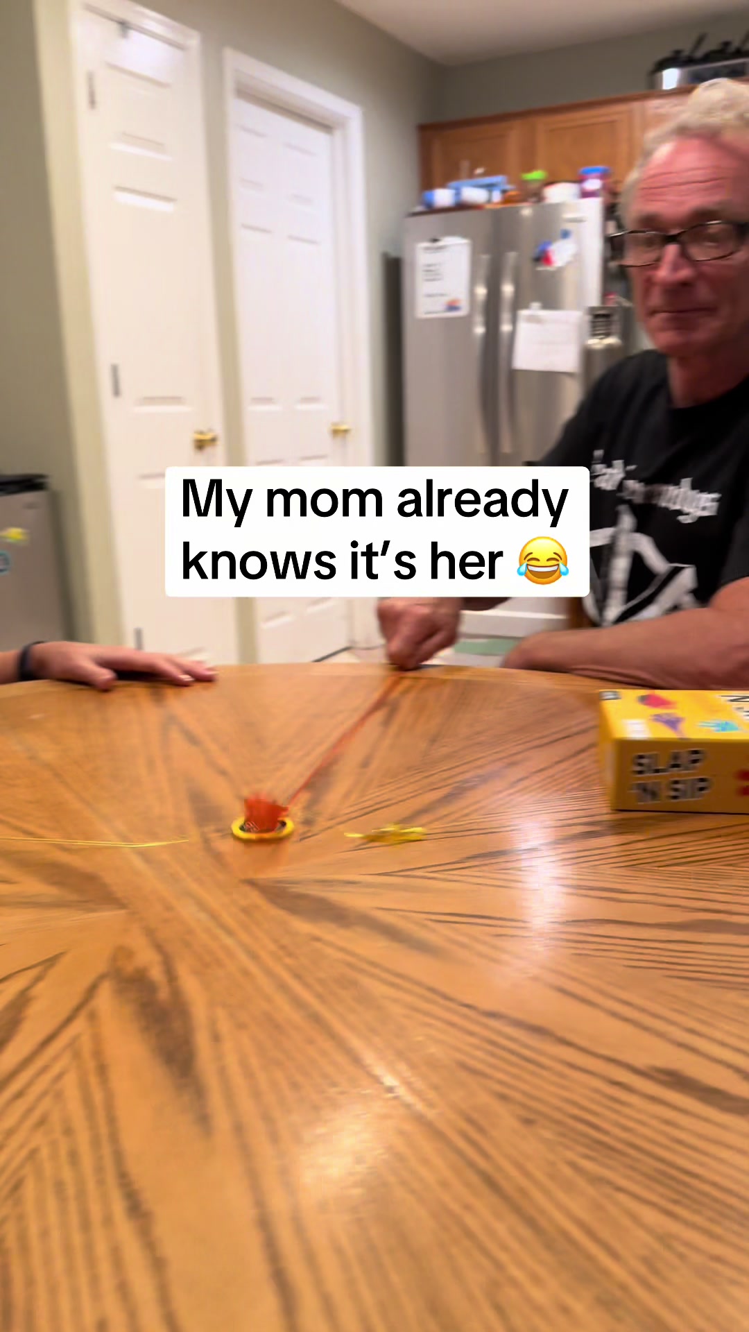 TikTok post by @beavz_ for Thrilly Games. Caption reads: Why is it always my mom 🤣 @Thrilly Games....