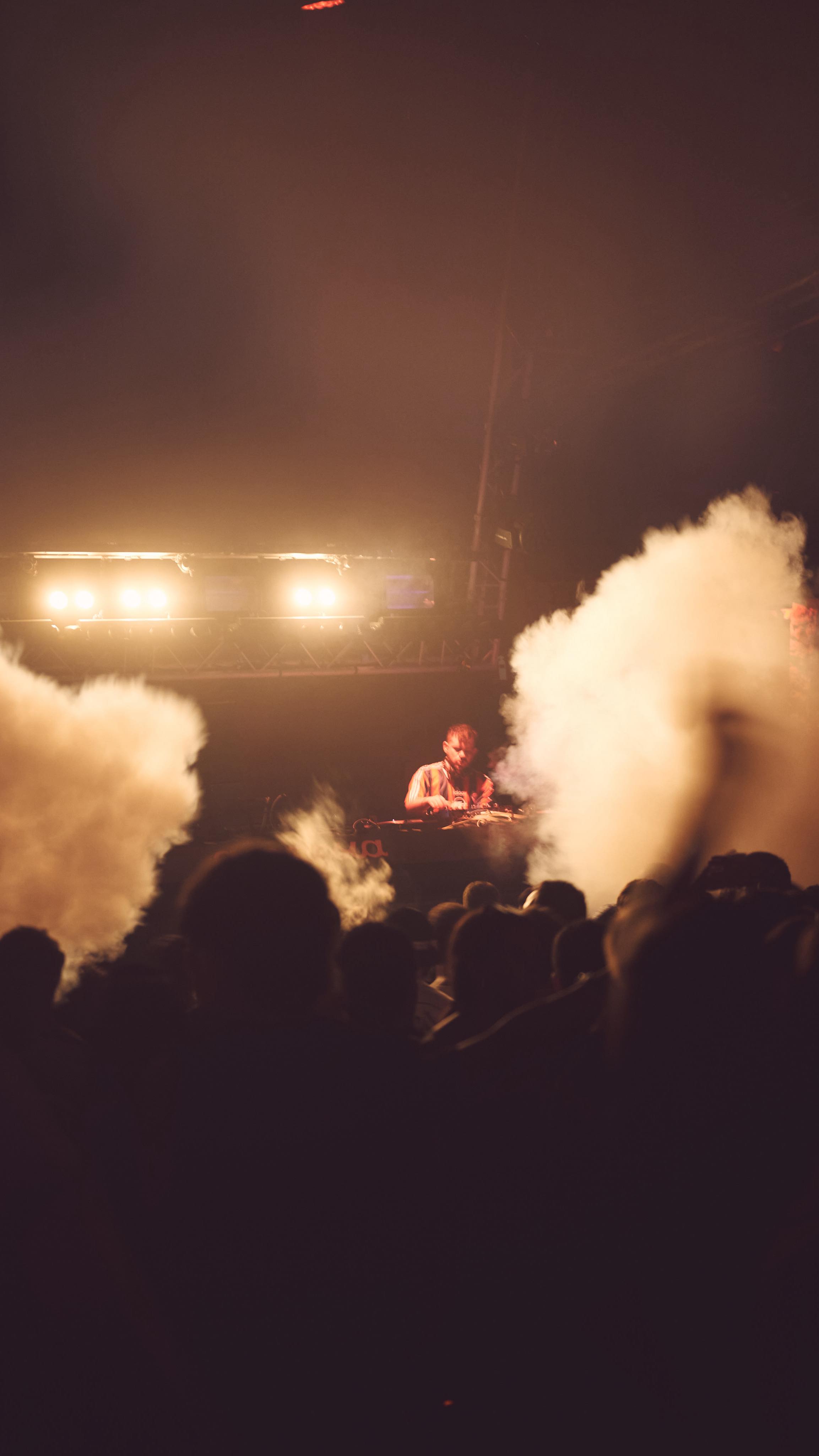 Instagram post by @pyramidibiza for Armani Exchange. Caption reads: From opening to close, the sound spoke for itself.....