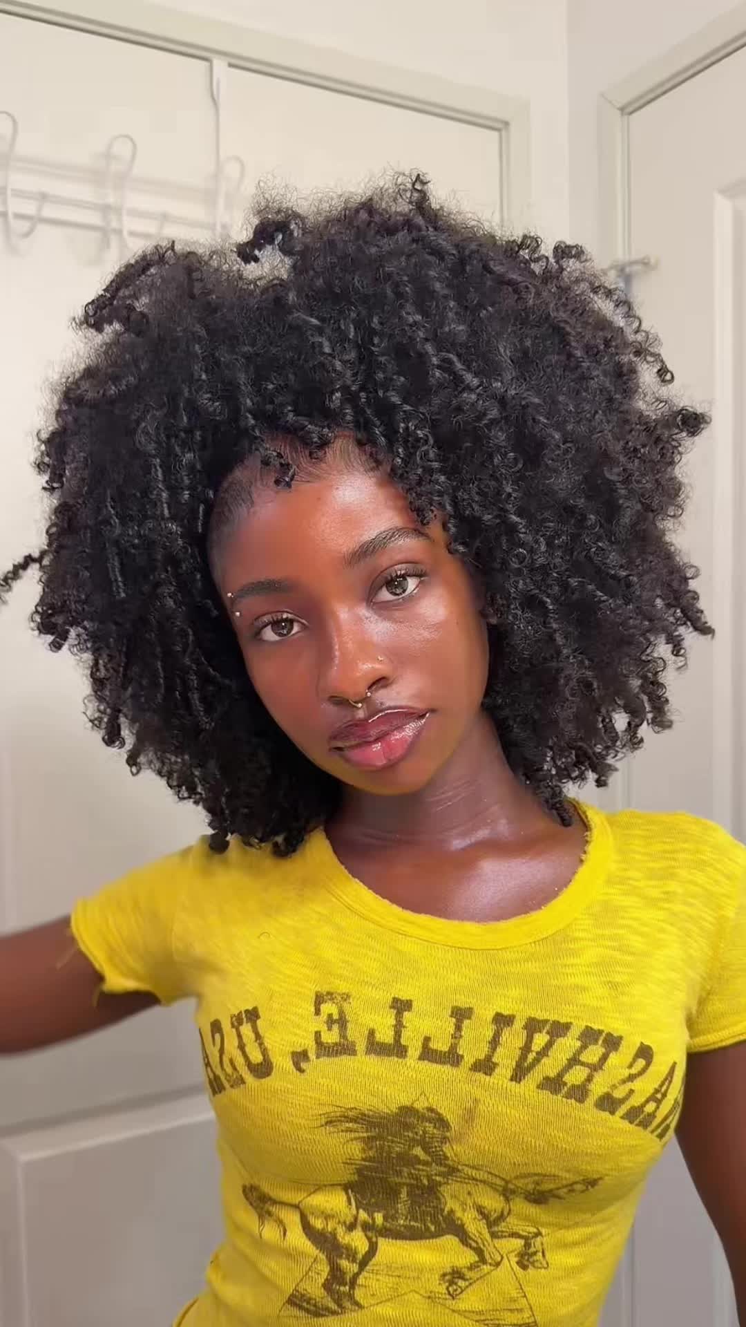 TikTok post by @sisidtm for BGM Girl Hair. Caption reads: truely obsessed with this wig😍😍....