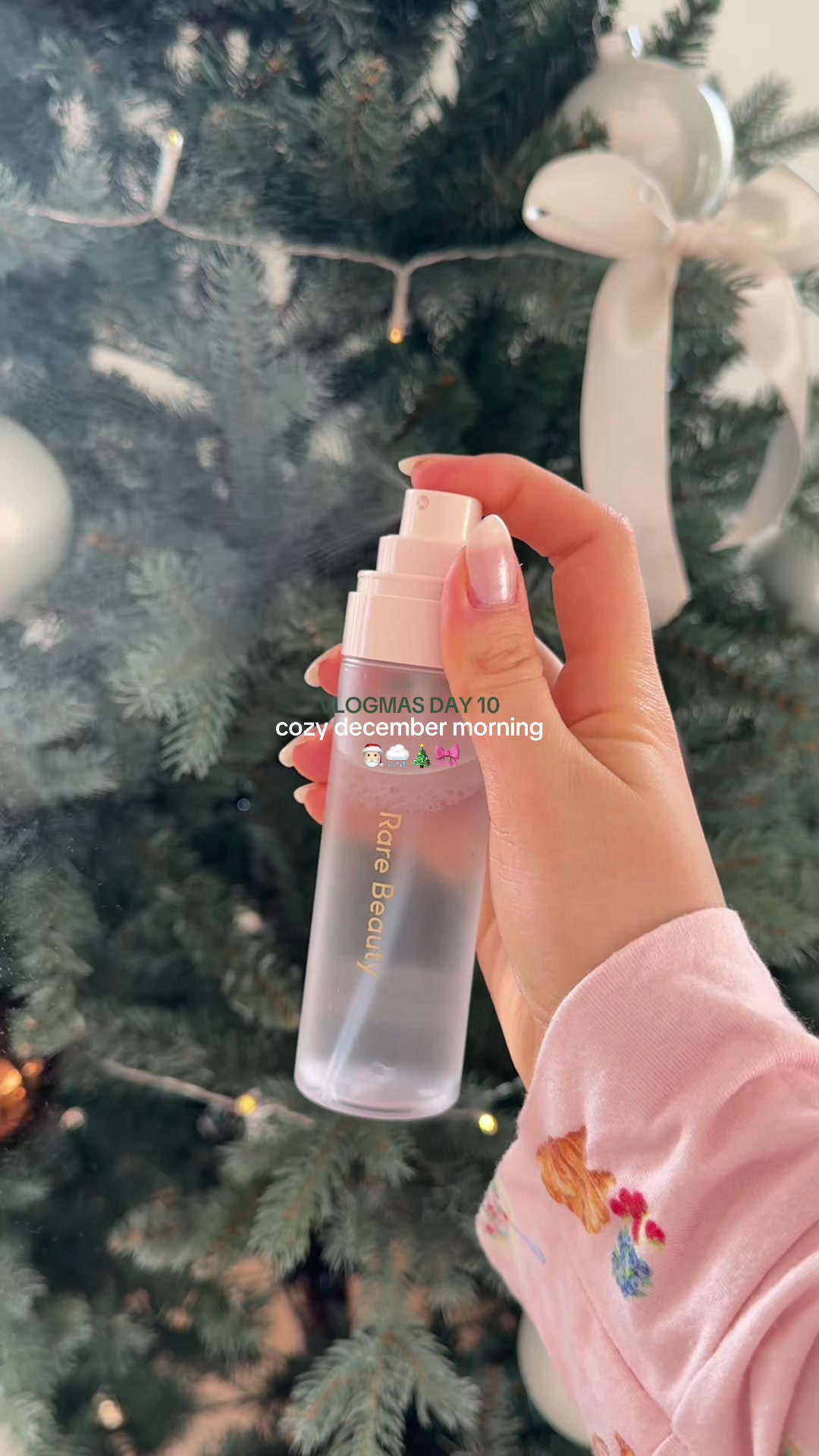 TikTok post by @blissmaja for YesStyle. Caption reads: spend a cozy december morning with me ❄️⛄️ advent....