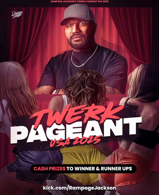 Instagram post by @rampagejackson for Kick. Caption reads: You don’t want to miss this. The 25th of October,....