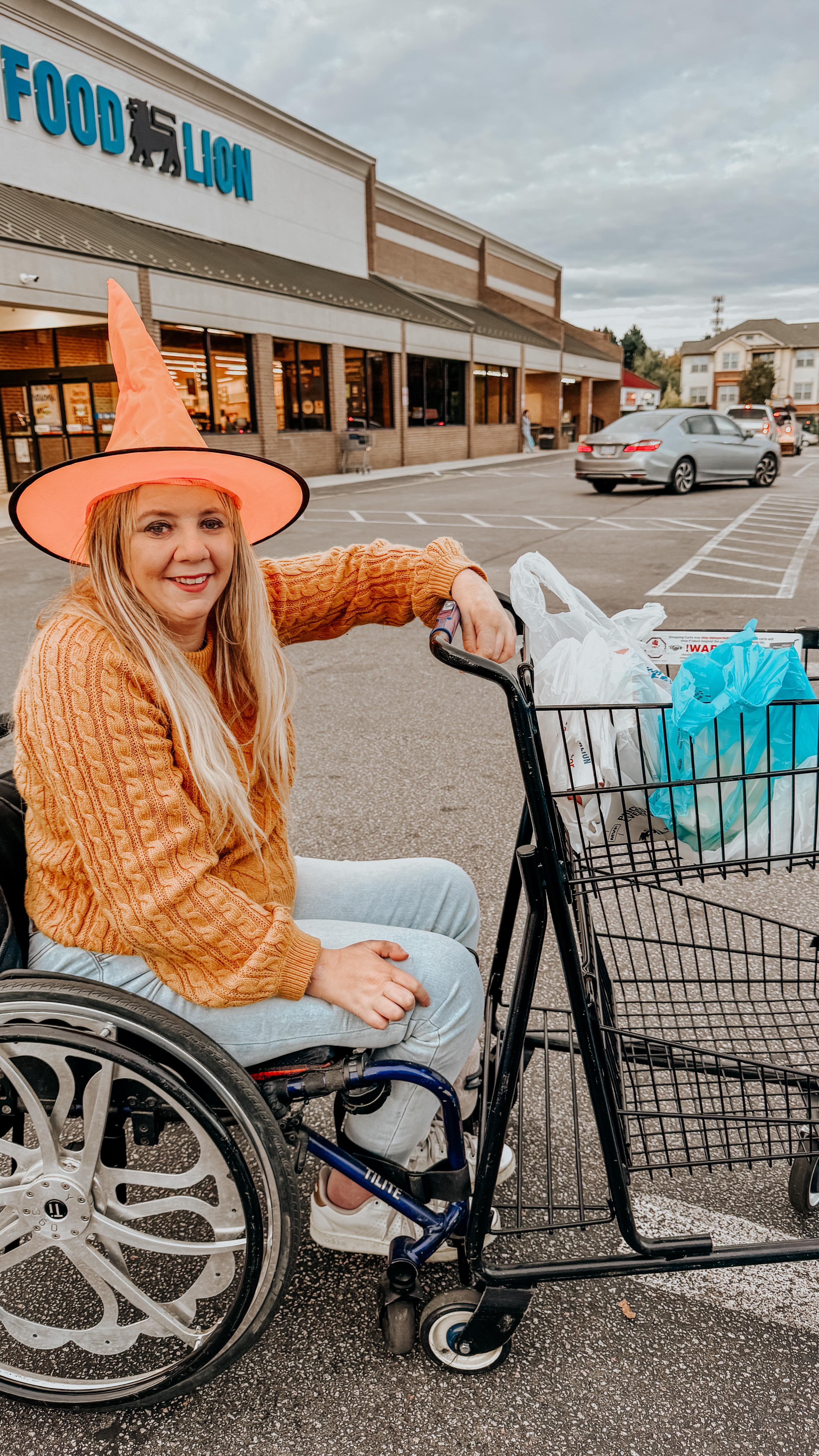 Instagram post by @rachelles_wheels for Food Lion. Caption reads: Playful & Festive A spooky snack night with my....