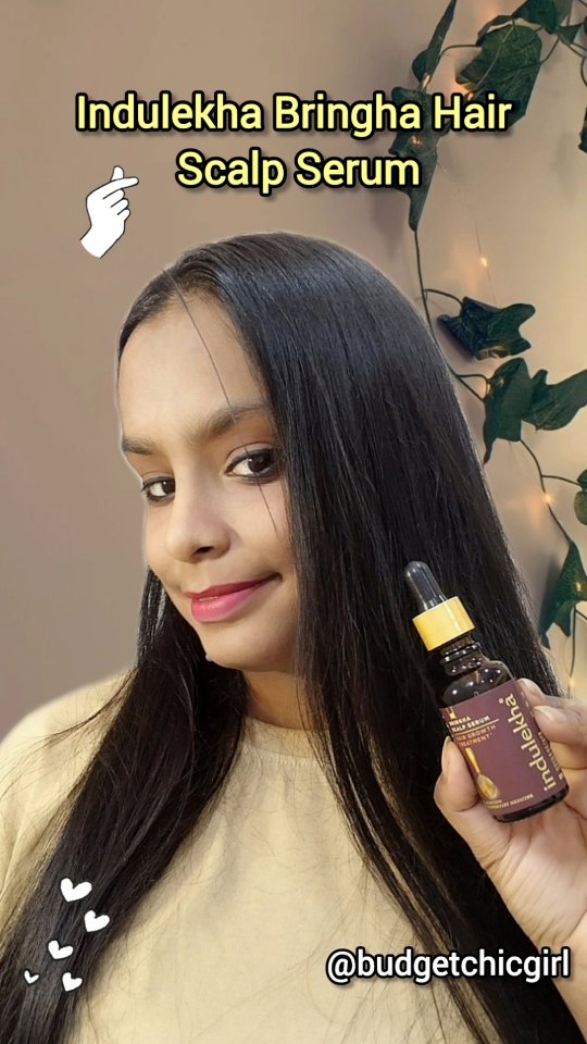 Instagram post by @fashionholic_jhalak for Indulekha. Caption reads: 🥀Hair fall doesn’t start at the ends – it starts....