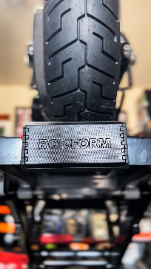 Instagram post by @ridetofood for ROKFORM. Caption reads: [...] code RIDETOFOOD for 25% off your entire....