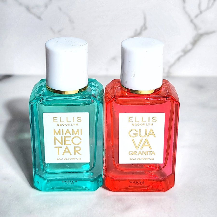 Instagram post by an influencer for ELLIS BROOKLYN. Caption reads: Welcome to the @ellisbrooklyn beach club! My....