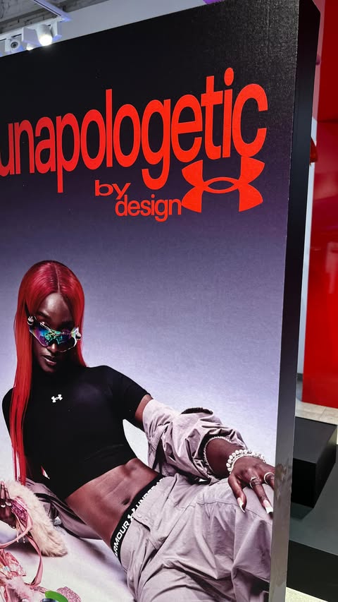 Instagram post by @sesi_mbatha for Under Armour. Caption reads: [...] Galentine’s Day with @kukwami_la at....