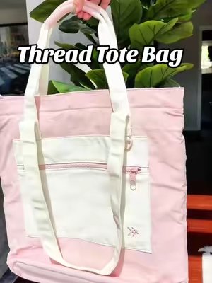 TikTok post by @carriebeamer2024 for Thread Wallets. Caption reads: Tote Bag Perfection! I love @Thread Wallets....