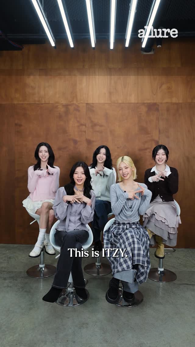 Instagram post by @itzy.all.in.us for Allure. Caption reads: From obsessing over @yezyizhere’s  fierce red hair....