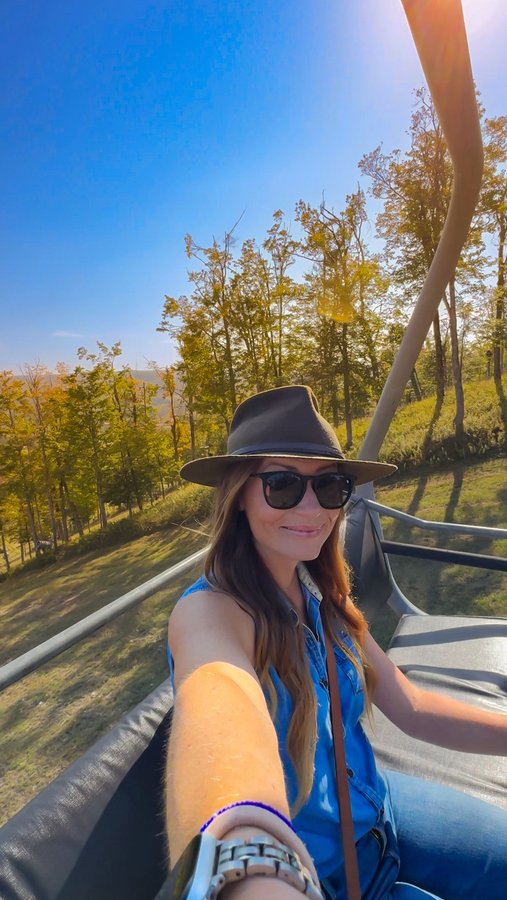 Instagram post by @emilyventures for Pure Michigan. Caption reads: Still thinking about the most incredible, dreamy....