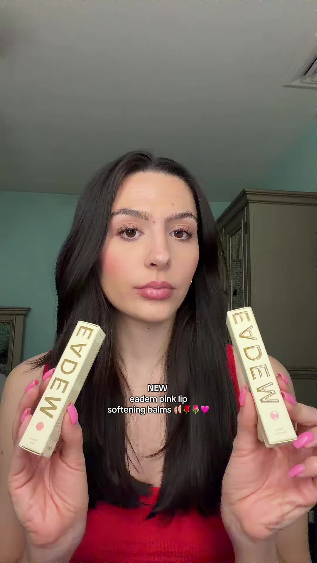 TikTok post by @alexxa_rosee for Eadem. Caption reads: the new @EADEM shades are sooo girly, pretty and....