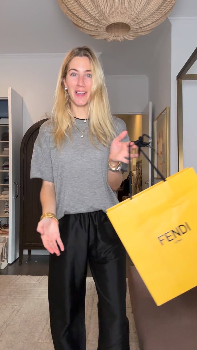 Instagram post by @lillysisto for Fendi. Caption reads: @fendi !!! Thank you!!! 🖤🖤🖤.