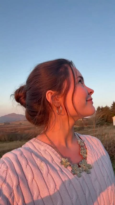 Instagram post by @niamhmackinnon for Kiehl's Since 1851. Caption reads: ad living on Skye might look peaceful, but tbh my....