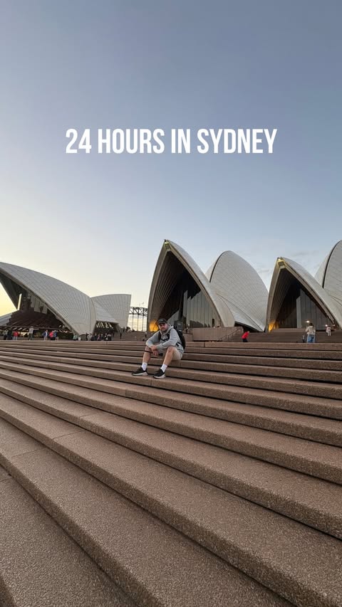 Instagram post by @alexdodman for Yesim. Caption reads: 24 hours in Sydney 🇦🇺 with @yesim.app use code....