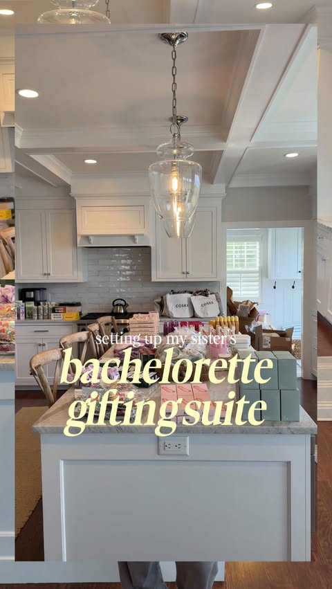 Instagram post by @chloetessmiller for Eva NYC. Caption reads: bach gifting suite to welcome all the girls!!!....