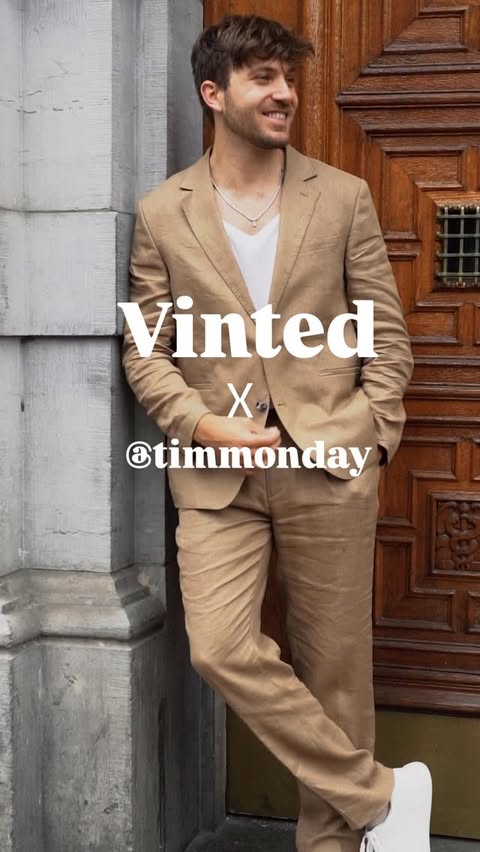 Instagram post by @timmonday for Vinted. Caption reads: My @vinted profile will be live this weekend !....