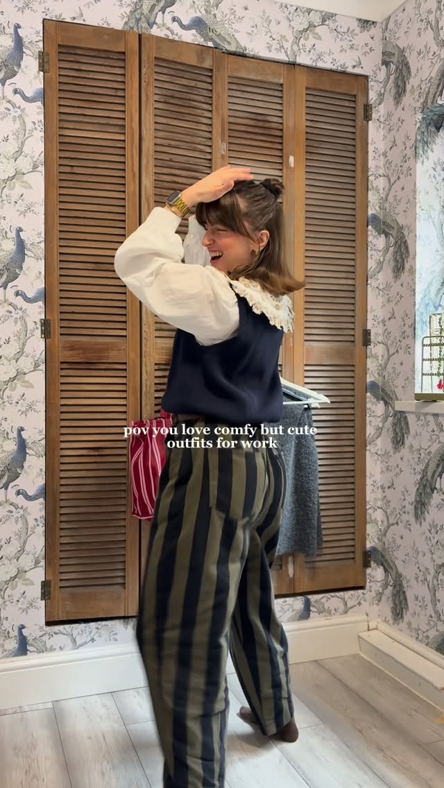 Instagram post by @marikaizabellla for Joules. Caption reads: [...] - office offcuts Trench - @vinted Bag -....