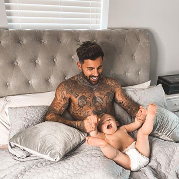 Instagram post by @chris_perceval for Arista Living. Caption reads: Waking up to you is the favourite part of my day....