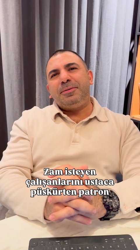 Instagram post by @ilkergumusoluk for Dreame Türkiye. Caption reads: Zam isteyen çalışanlarını ustaca püskürten patron....