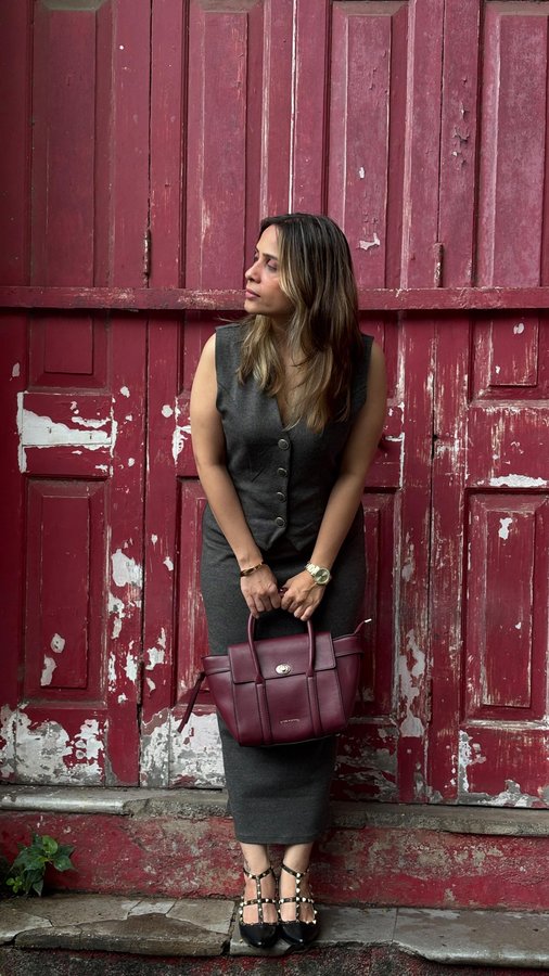 Instagram post by @neha1584 for Lino Perros. Caption reads: When your bag & sandals do the talking, you just....