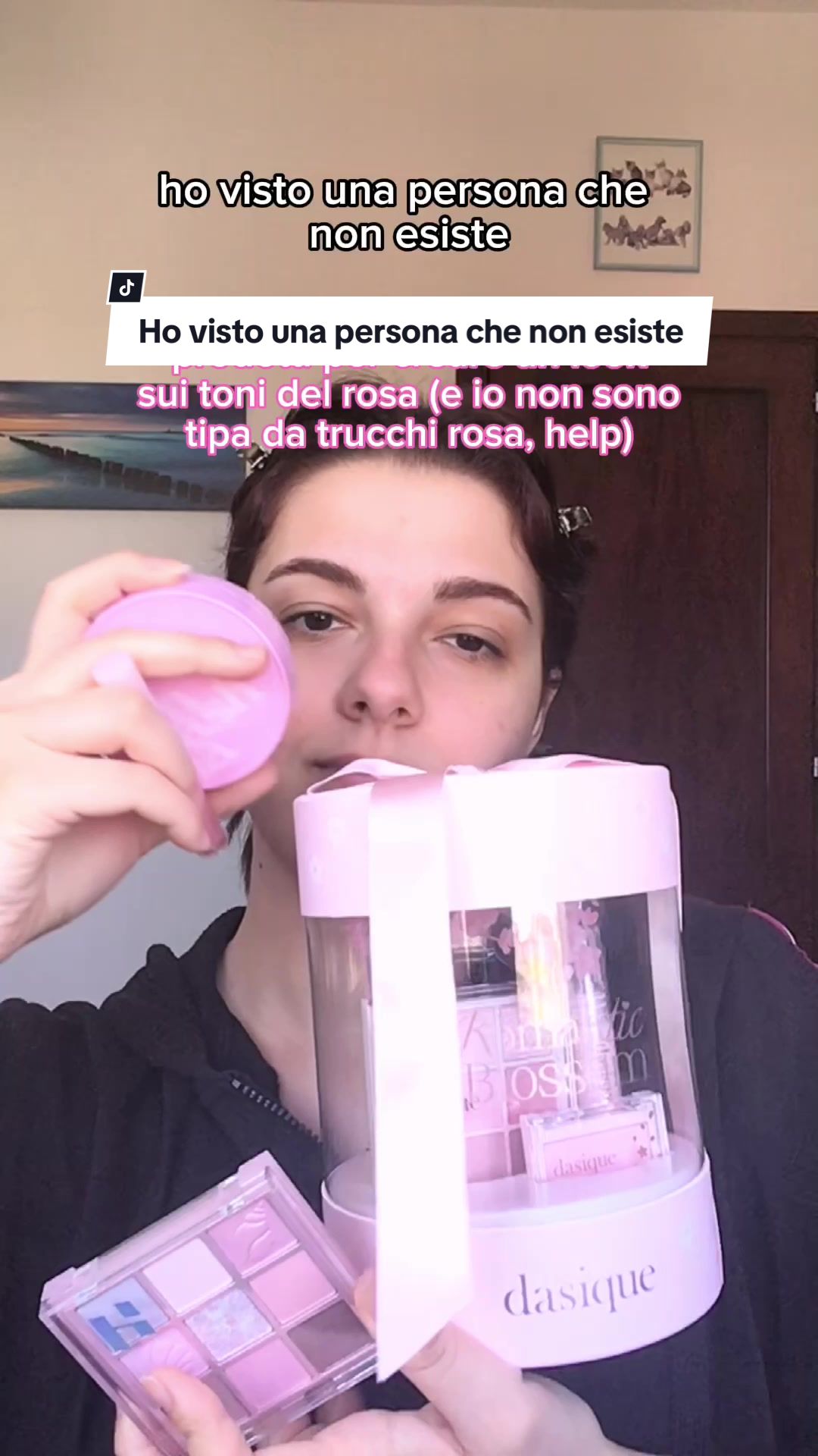 TikTok post by @invisibleocean for Astra Make-Up. Caption reads: Storia di 6081miles  Prodotti *gifted by @YesStyle....