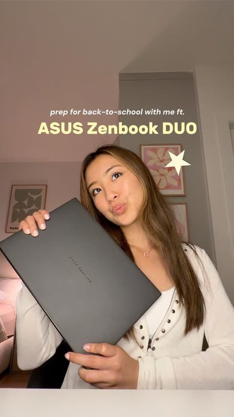 Instagram post by @lifewithbre___ for ASUS. Caption reads: #ASUSpartner my productivity has officially [...].