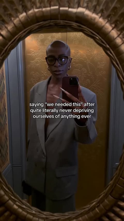 Instagram post by @ola_awosika for Drunk Elephant. Caption reads: I GOTTA PUT ME FIRST 😭 dinner with my faves....