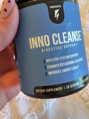 TikTok post by @wsmith1977 for Inno Supps. Caption reads: @Inno Supps ⚡️ Inni Cleanse digestive support.....