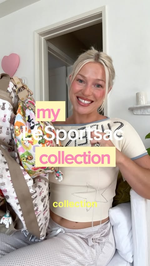 Instagram post by @marthaeelman for LeSportsac. Caption reads: i wish we hung onto more of our @lesportsac....