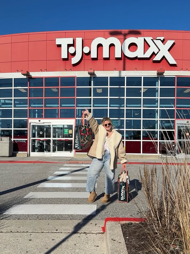 Instagram post by @mariahjoyyy_ for TJ Maxx. Caption reads: you + me + a @tjmaxx shopping trip?! yes, please!....
