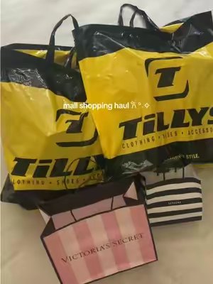TikTok post by @canxxdice for Tillys. Caption reads: I’ll be the one to save mall culture 😌 @Tillys....