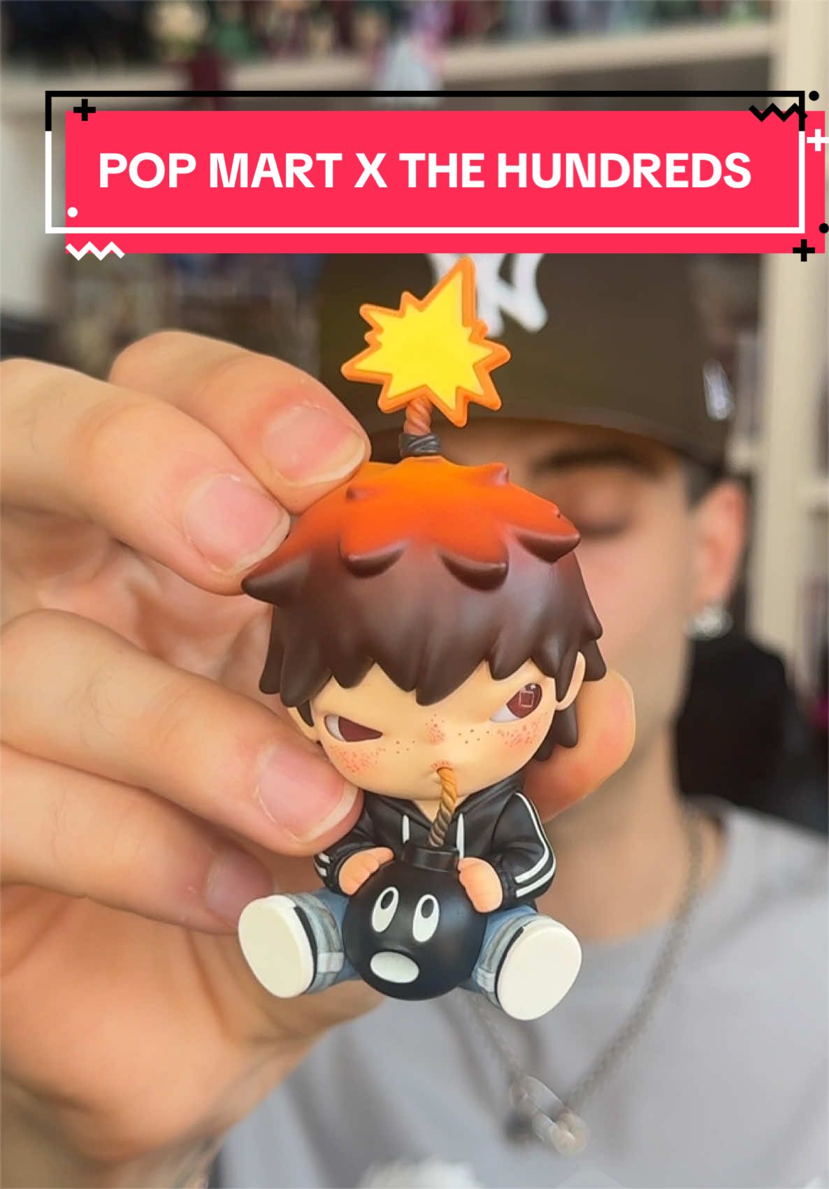 TikTok post by @paul.soles for POP MART US SHOP. Caption reads: [...] FIGURE! @POP MART US LOCAL SHOP @POP MART US....