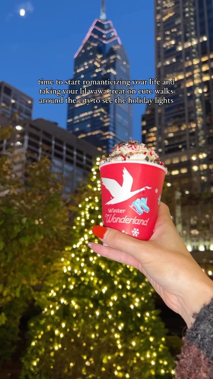Instagram post by @bon_nappetit for WAWA. Caption reads: Holiday beverages are back at Wawa ☕✨ Are you....