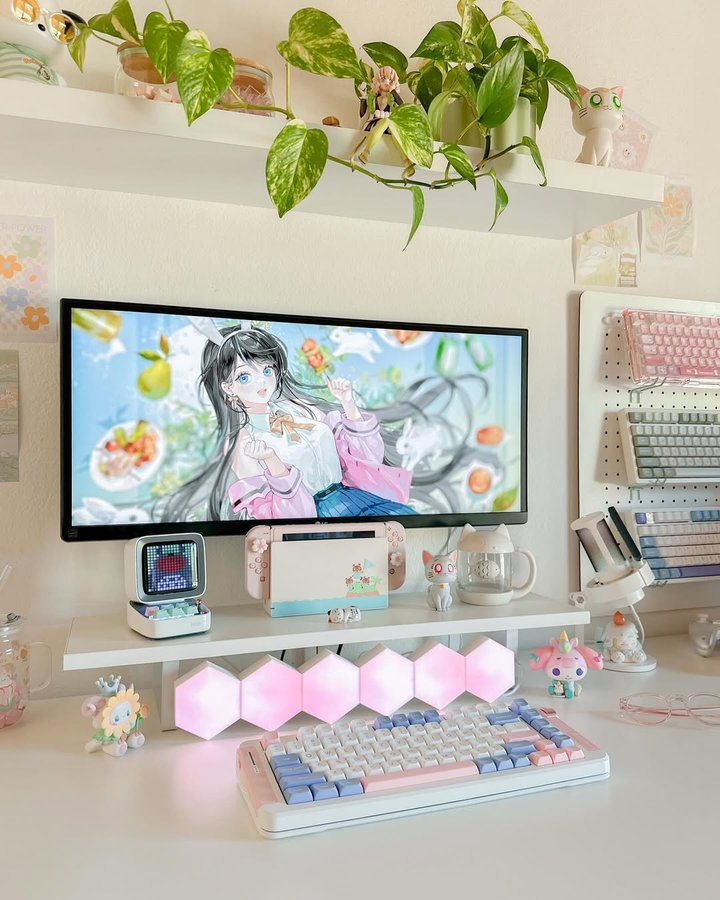 Instagram post by @giggiland for Mchose. Caption reads: [...] to appreciate the typing sound of the Mchose....