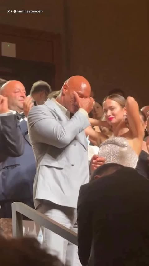 Instagram post by @therock for Variety. Caption reads: The exhale. 

My conversation with Brendan Frasier....