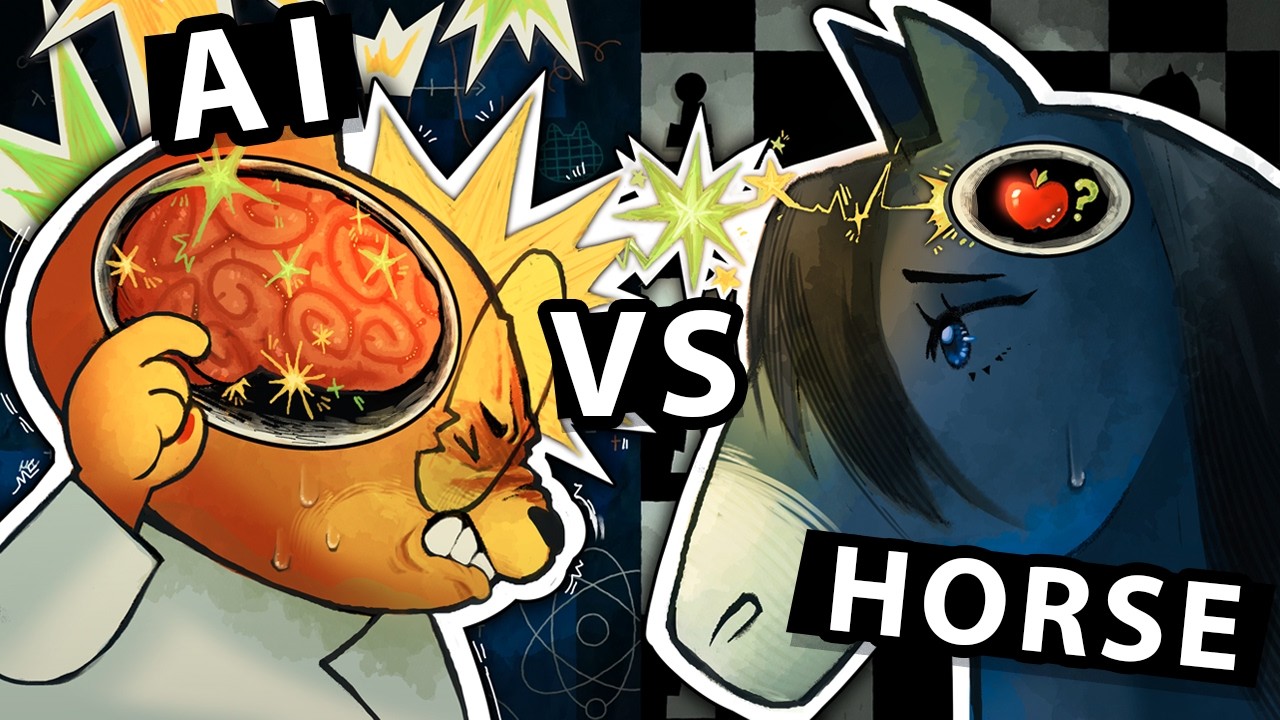 YouTube post by @RationalAnimations for OpenAI. Caption reads: What a 100-year-old horse teaches us about AI.